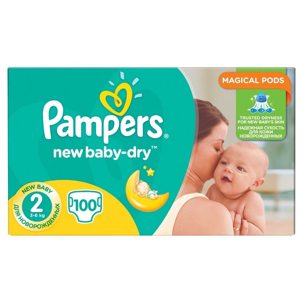 pieluchy pampers new baby dry 2 mini 100szt