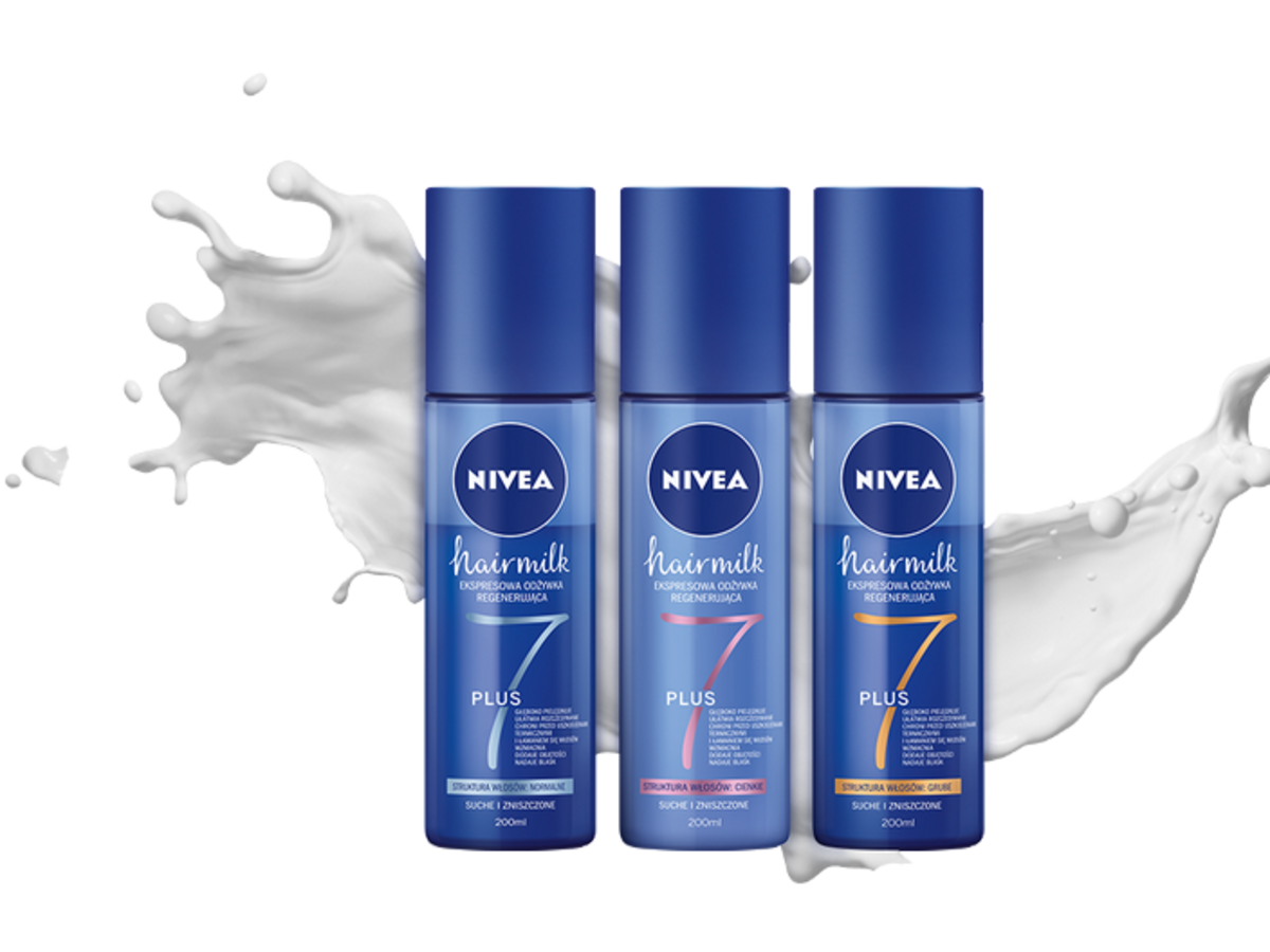 nivea hair milk ekspresowa odżywka do włosów