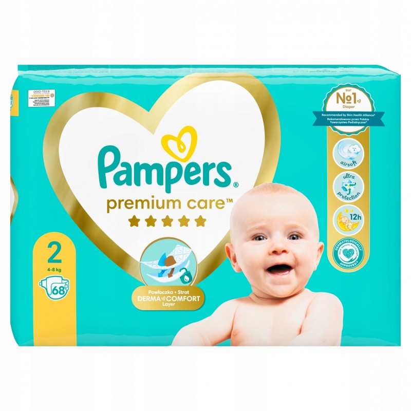 pampers premium care 4 68 sztuk