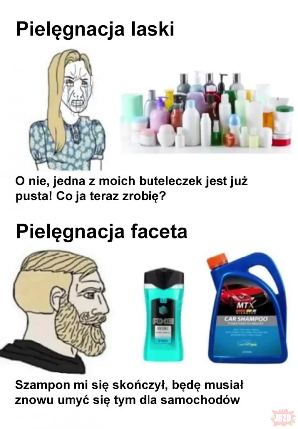 szampon dla mezczyzny mem