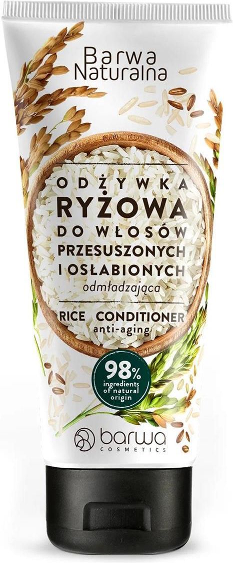 odżywka do włosów ryżowa naturalna w tubce białe opkowanie