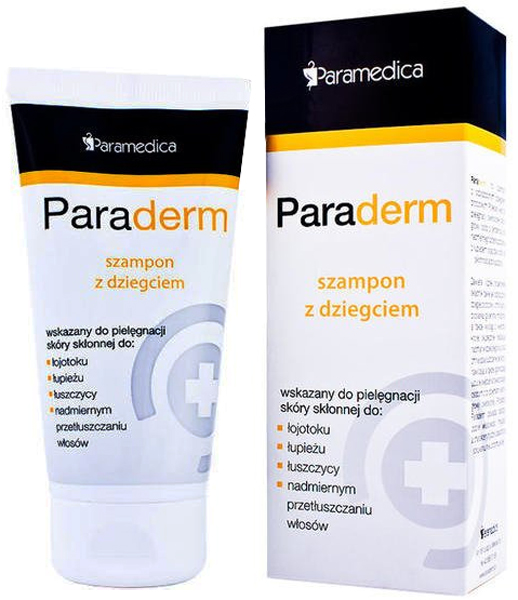 paraderm szampon z dziegciem 150g skład