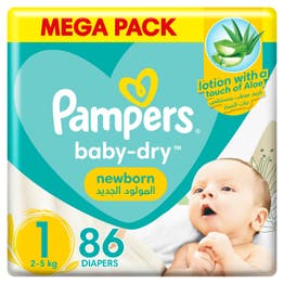 pampers babyvdry 1 box