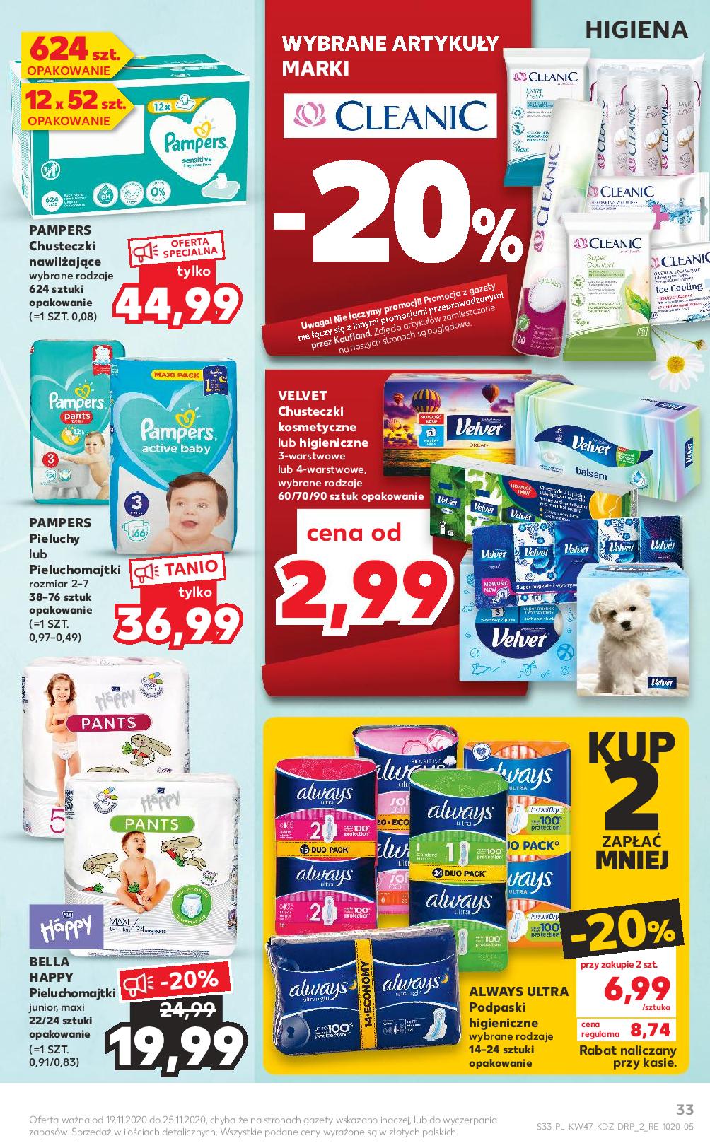 pieluchy pampers 6 promocja kaufland do kiedy