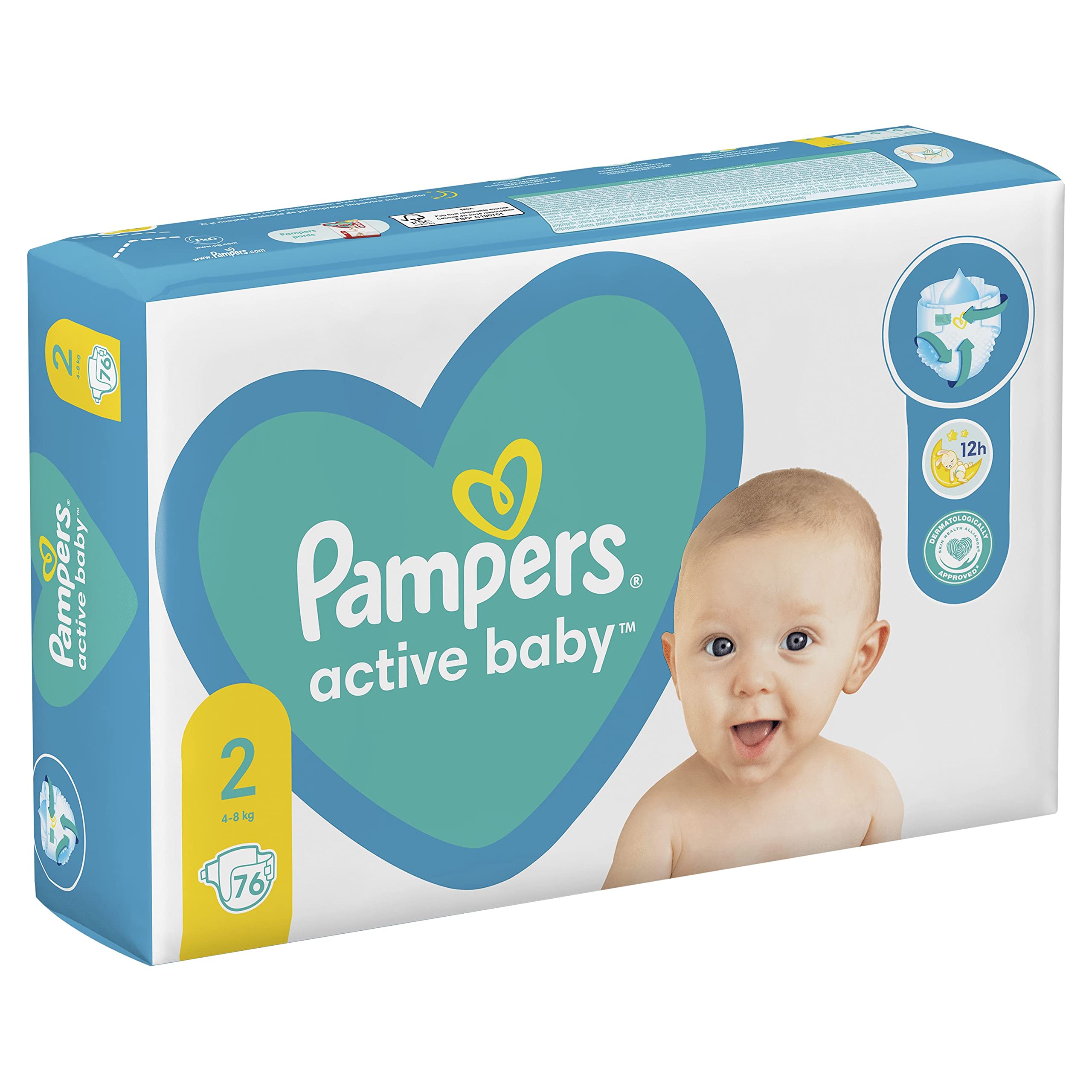 pampers 76 szt active baby 2