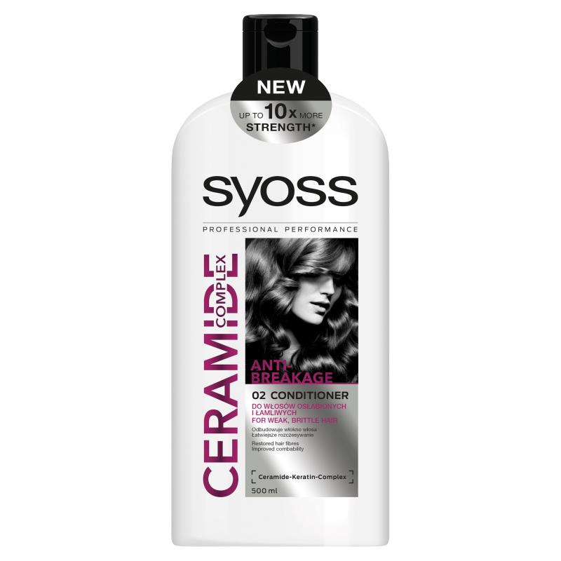 syoss ceramide complex odżywka do włosów osłabionych i łamliwych 500ml