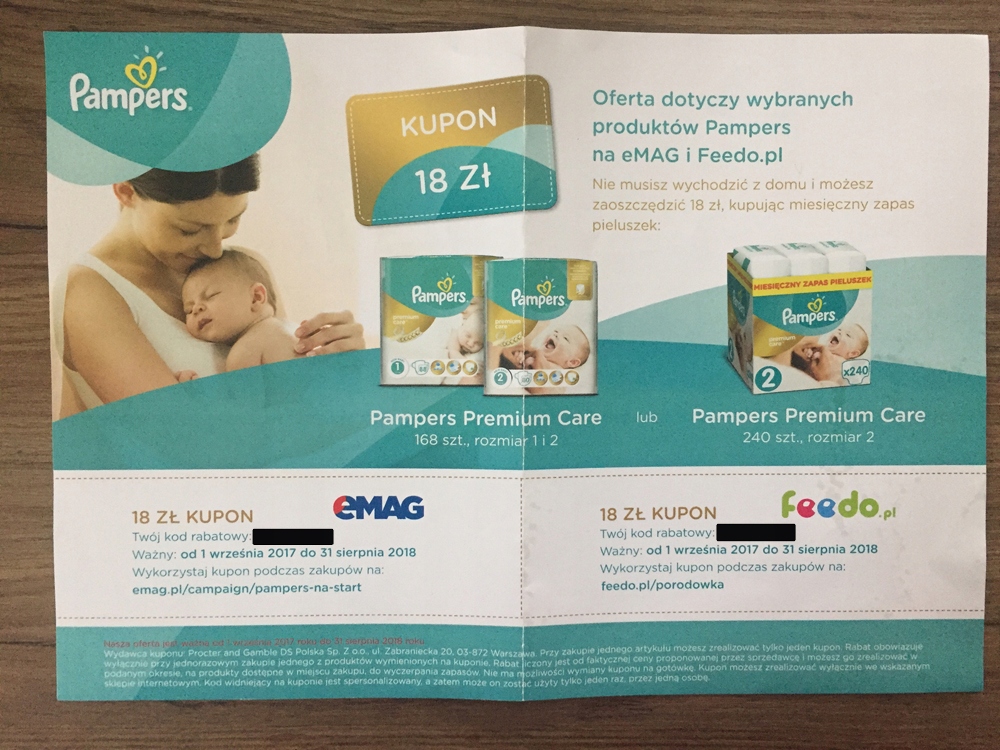 emag kod promocyjny pampers