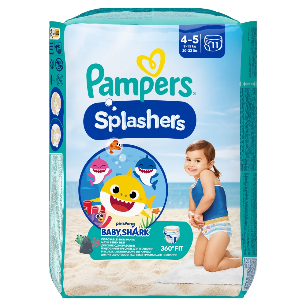 pampers splashers 4-5 rozmiar