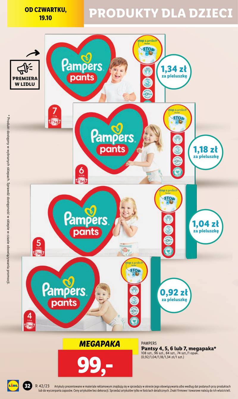 czy w lidl są pieluchy paampers