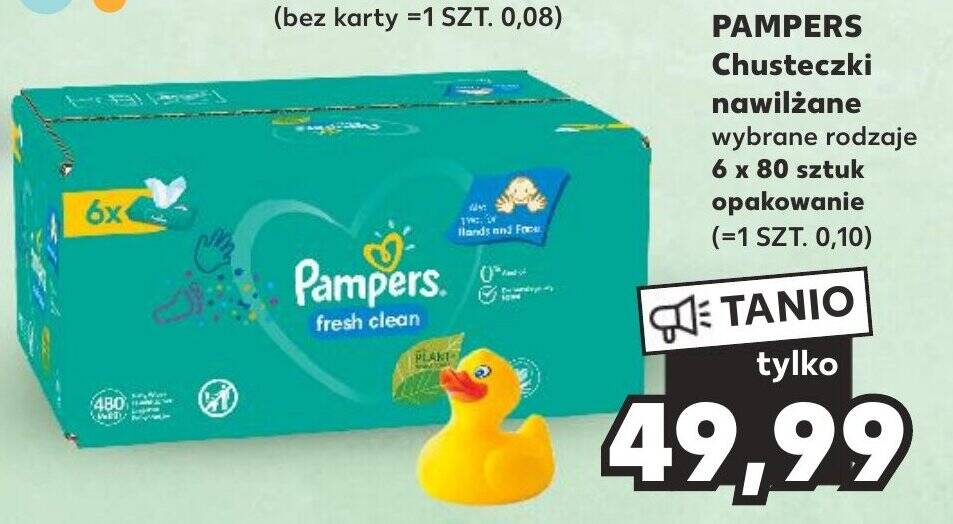 chusteczki pampers kaufland 3x48