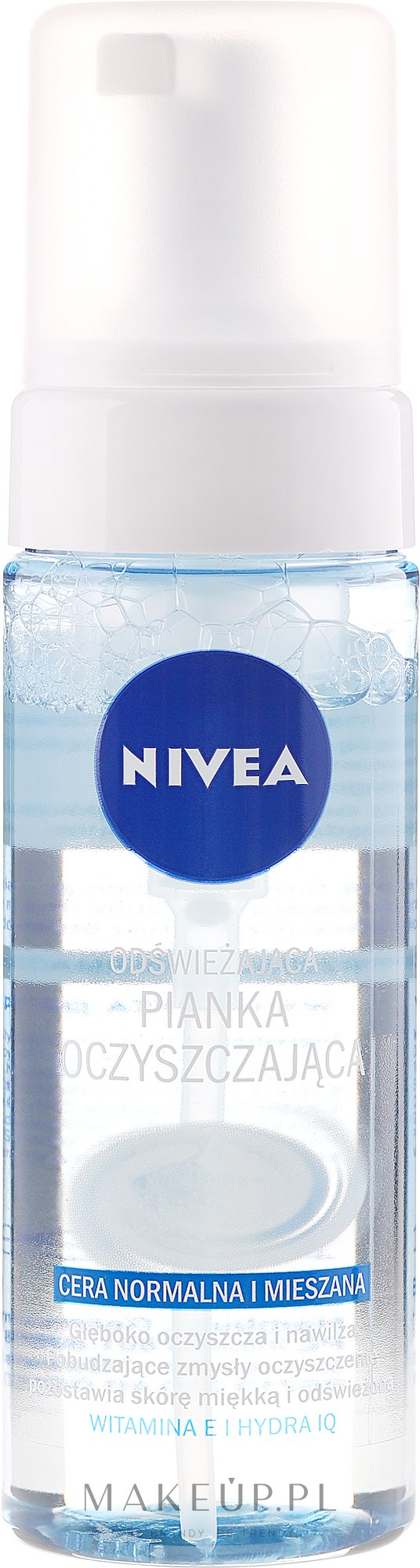 niebieska pianka do mycia twarzy nivea