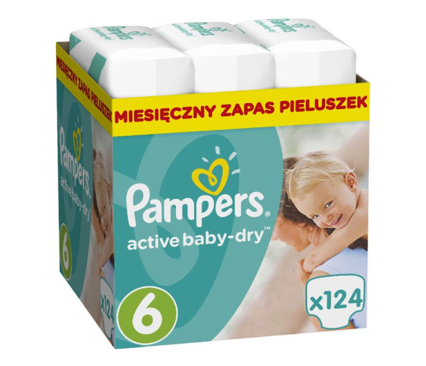 pampers active baby dry 6 extra large 15kg+