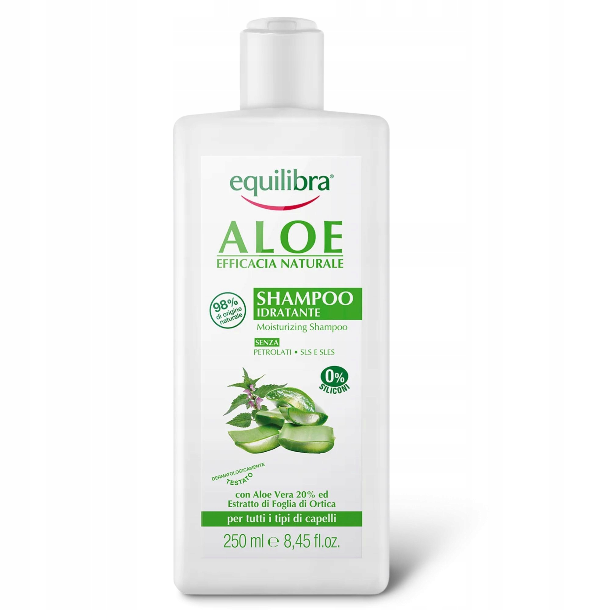 equilibra aloe szampon nawilżający 250ml