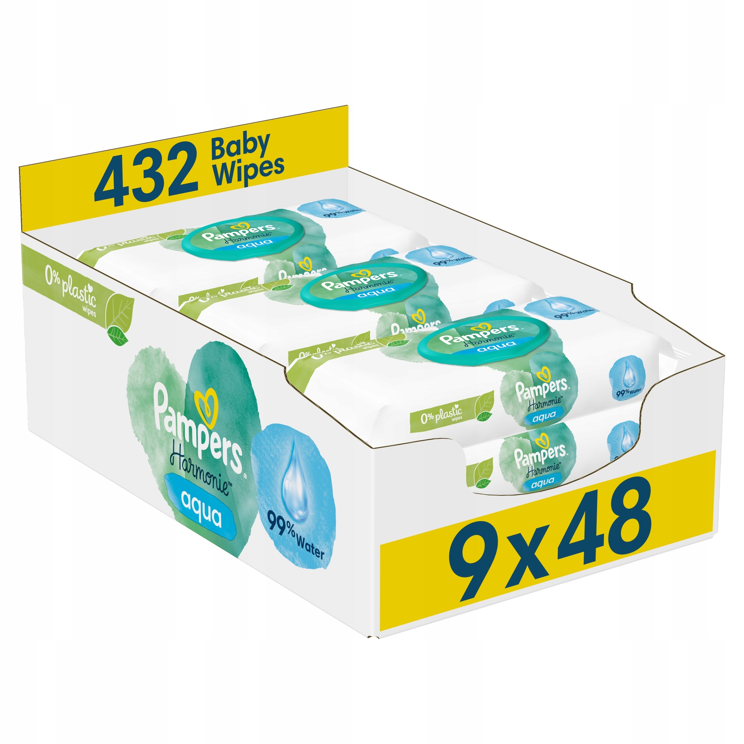 pampers chusteczki nasączone wodą aqua pure 48 szt