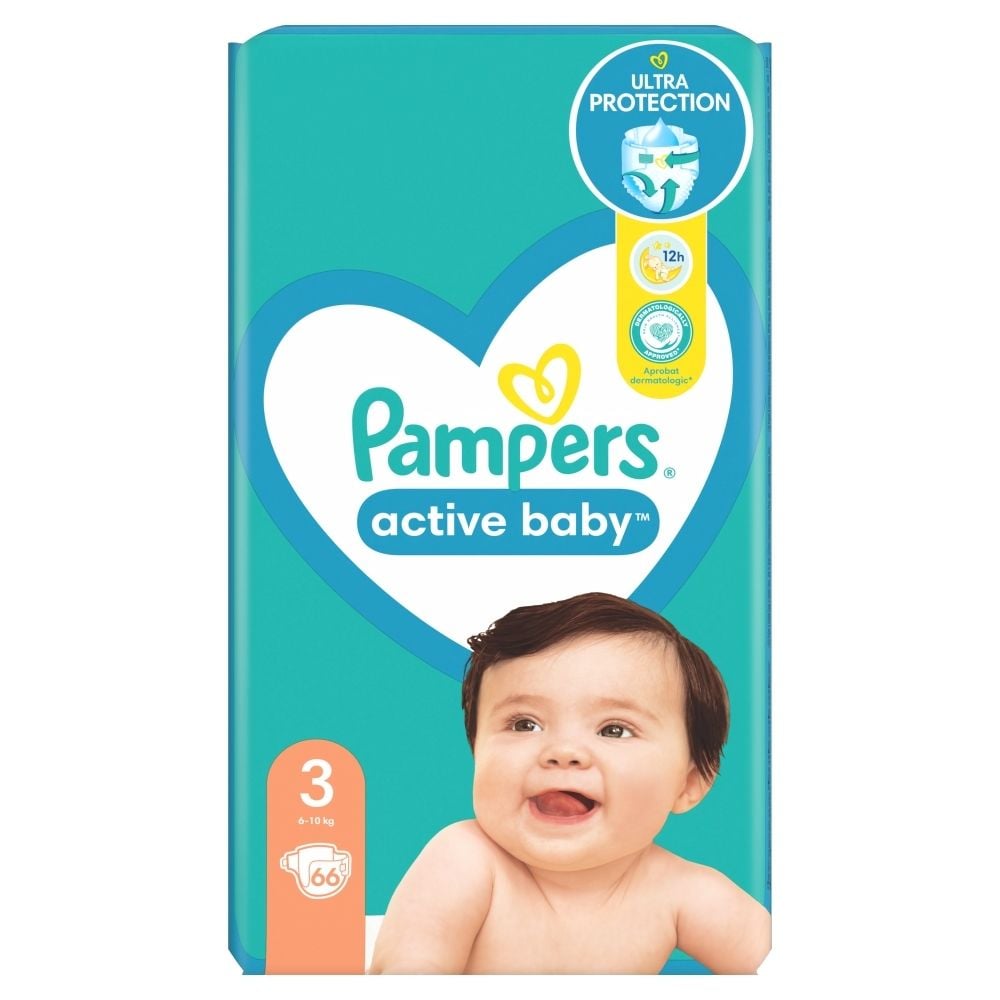 pampers active baby 3 66 szt