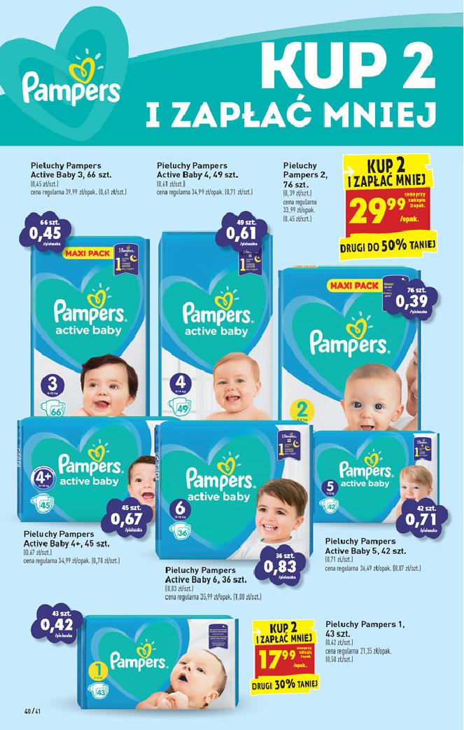 promocja pampers 1 biedronka