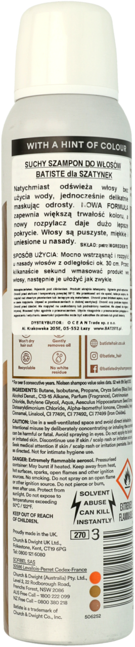 suchy szampon rossmann batiste brunette