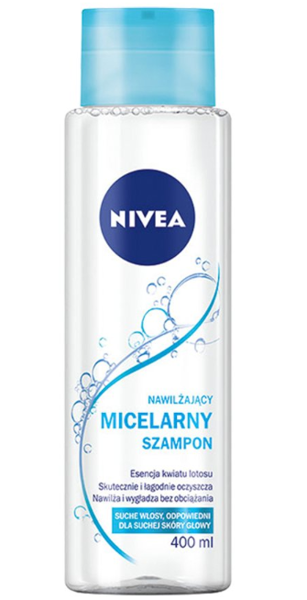 nivea nawilżający micelarny szampon z esencją z kwiatu lotosu