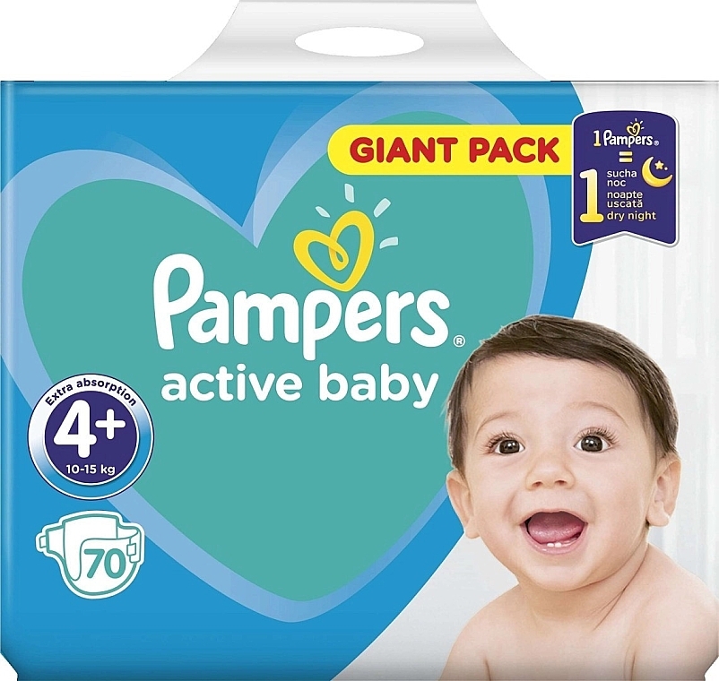 pampers activ baby dry 4 cena