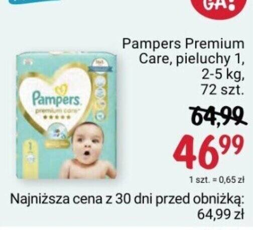 pampers premium care pieluchy rozmiar 1 newborn rossmann