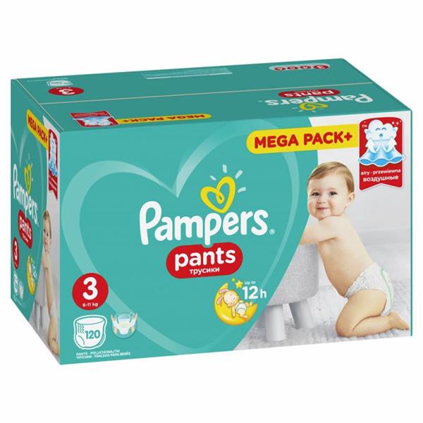 pampers pants 3 midi 120 szt