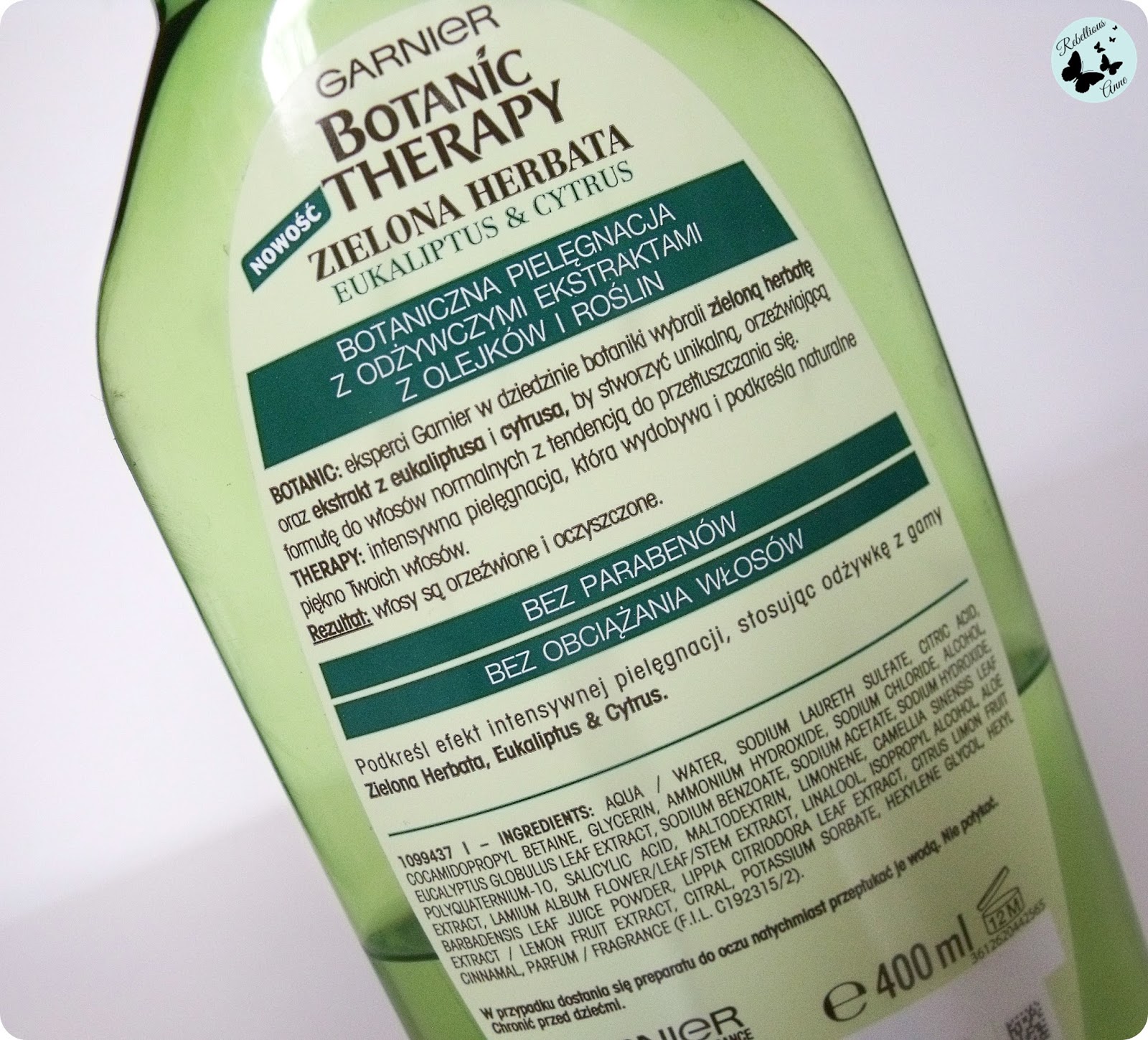 garnier botanic therapy szampon opinia skład