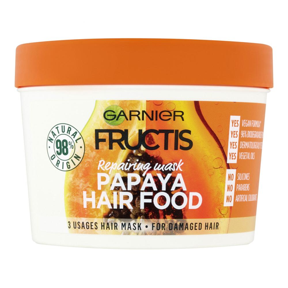 garnier fructis papaya hair food maska regenerująca do włosów zniszczonych