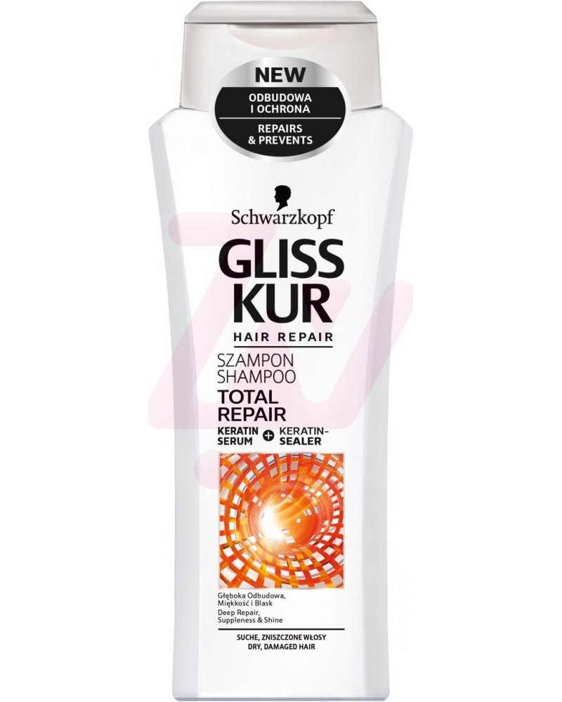 gliss kur hair repair szampon total repair 250 ml