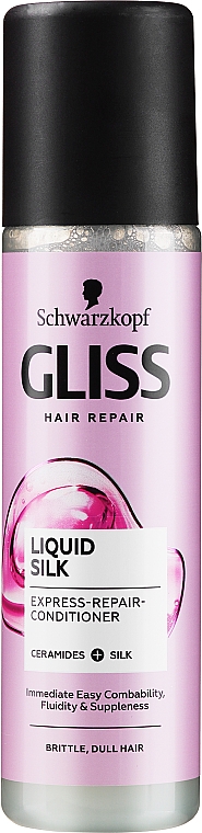 gliss kur liquid silk ekspresowa odżywka regenerująca do włosów skład