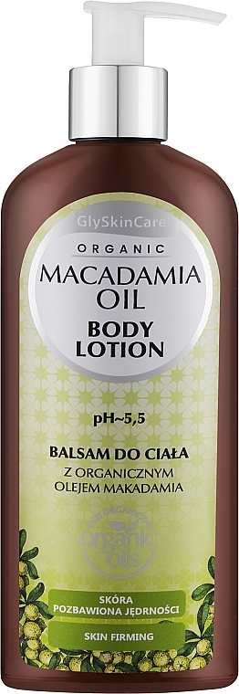 glyskincare macadamia oil odżywka do włosów z organicznym olejem makadamia