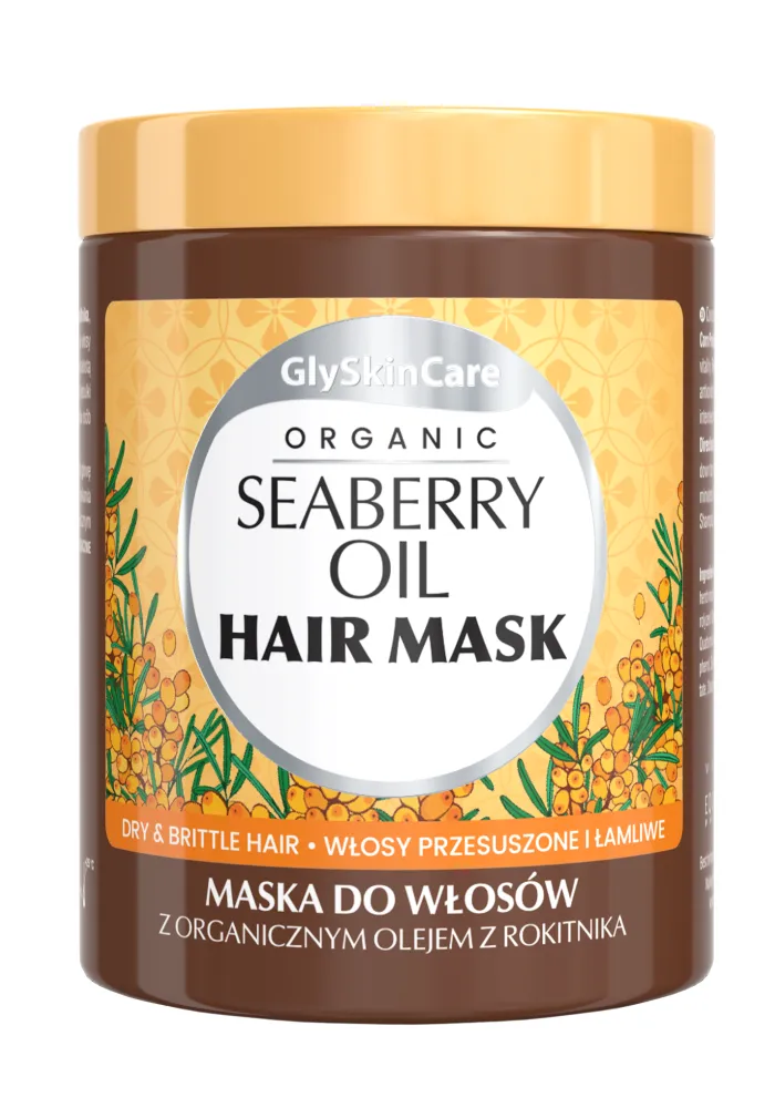 glyskincare seaberry oil odżywka do włosów z organicznym olejem rokitnikowym