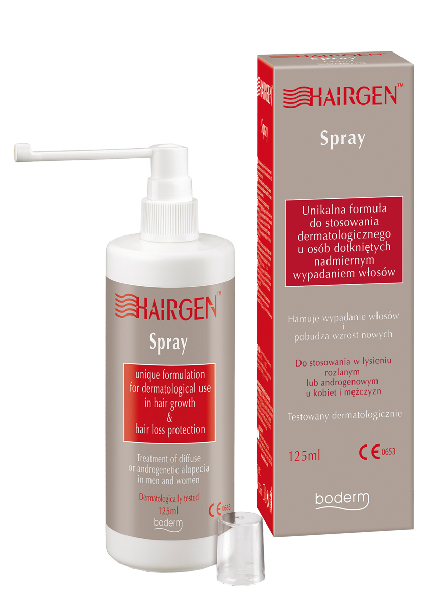 hairgen spray i szampon opinie