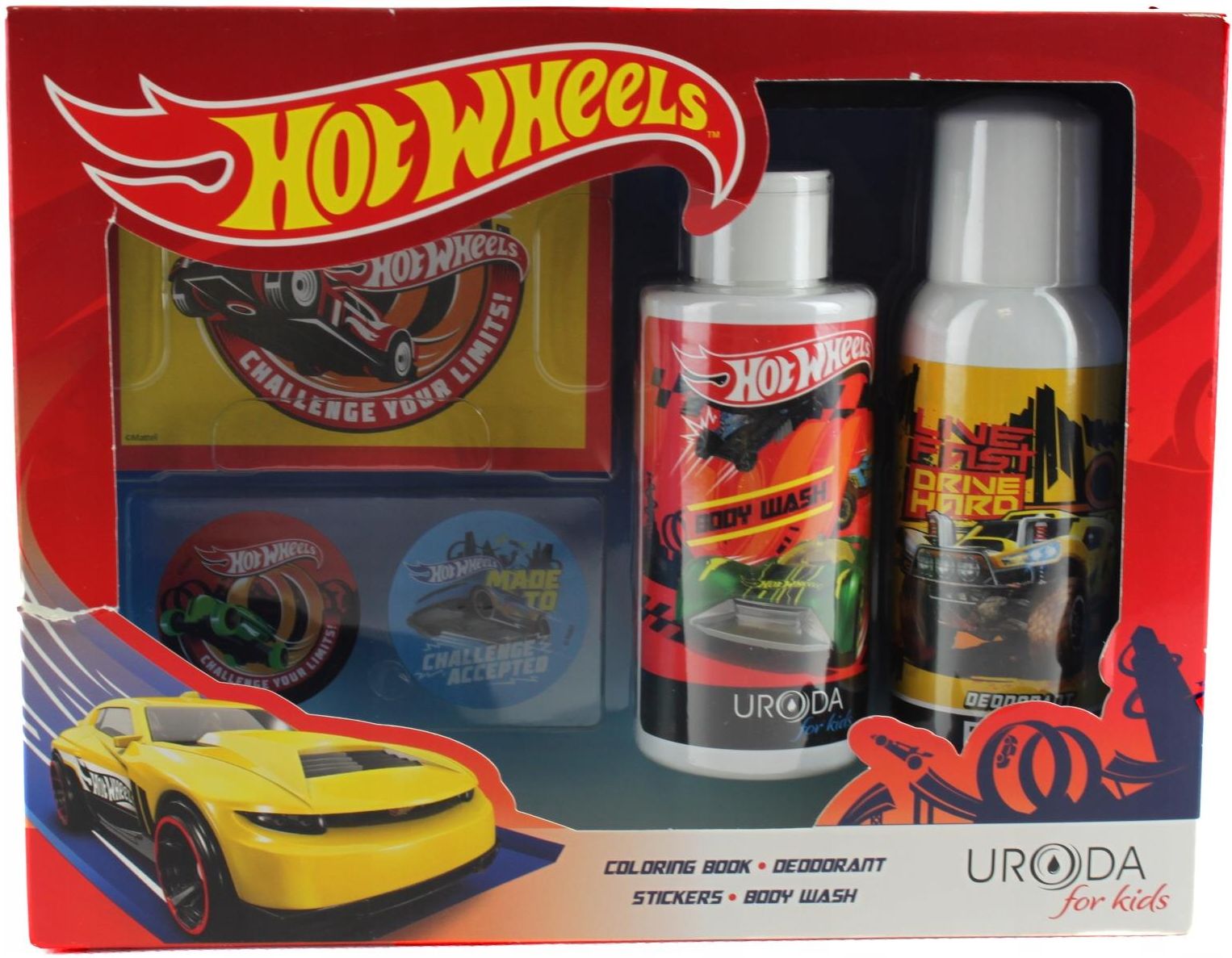 hot wheels zestaw dezodorant szampon i żel pod prysznic