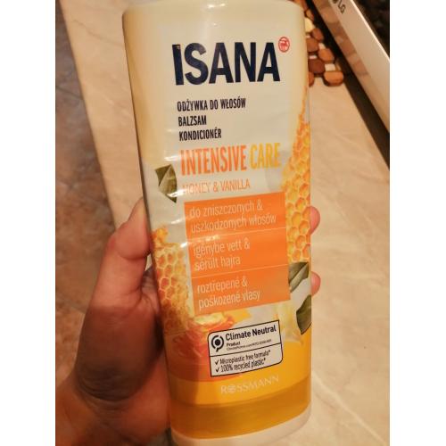 isana intensive care odżywka do włosów zmęczonych i zniszczonych honey&vanilla