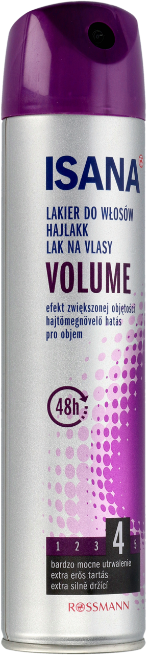 isana lakier do włosów volume