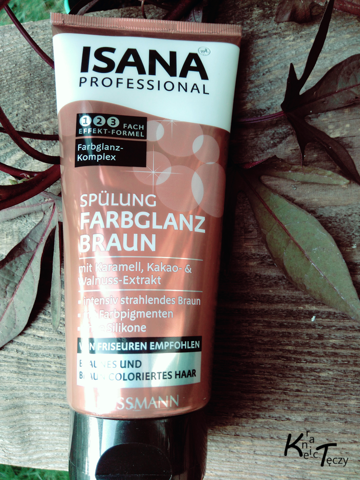 isana professional odżywka do włosów brown color shine