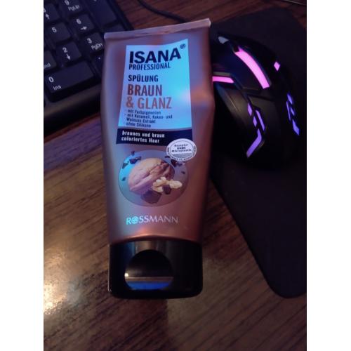 isana professional odżywka do włosów brown color shine kwc