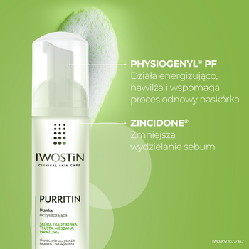 iwostin purritin pianka do mycia twarzy 165 ml