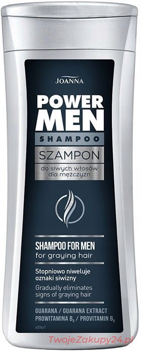 joanna power hair men szampon odsiwiacz