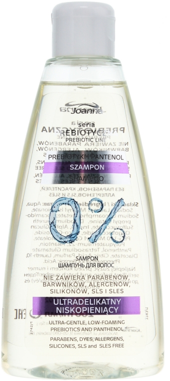 joanna prebiotic line szampon do włosów ultradelikatny i niskopieniący