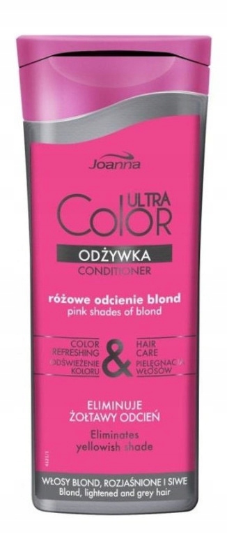 joanna różowa odżywka do blond i siwych włosów