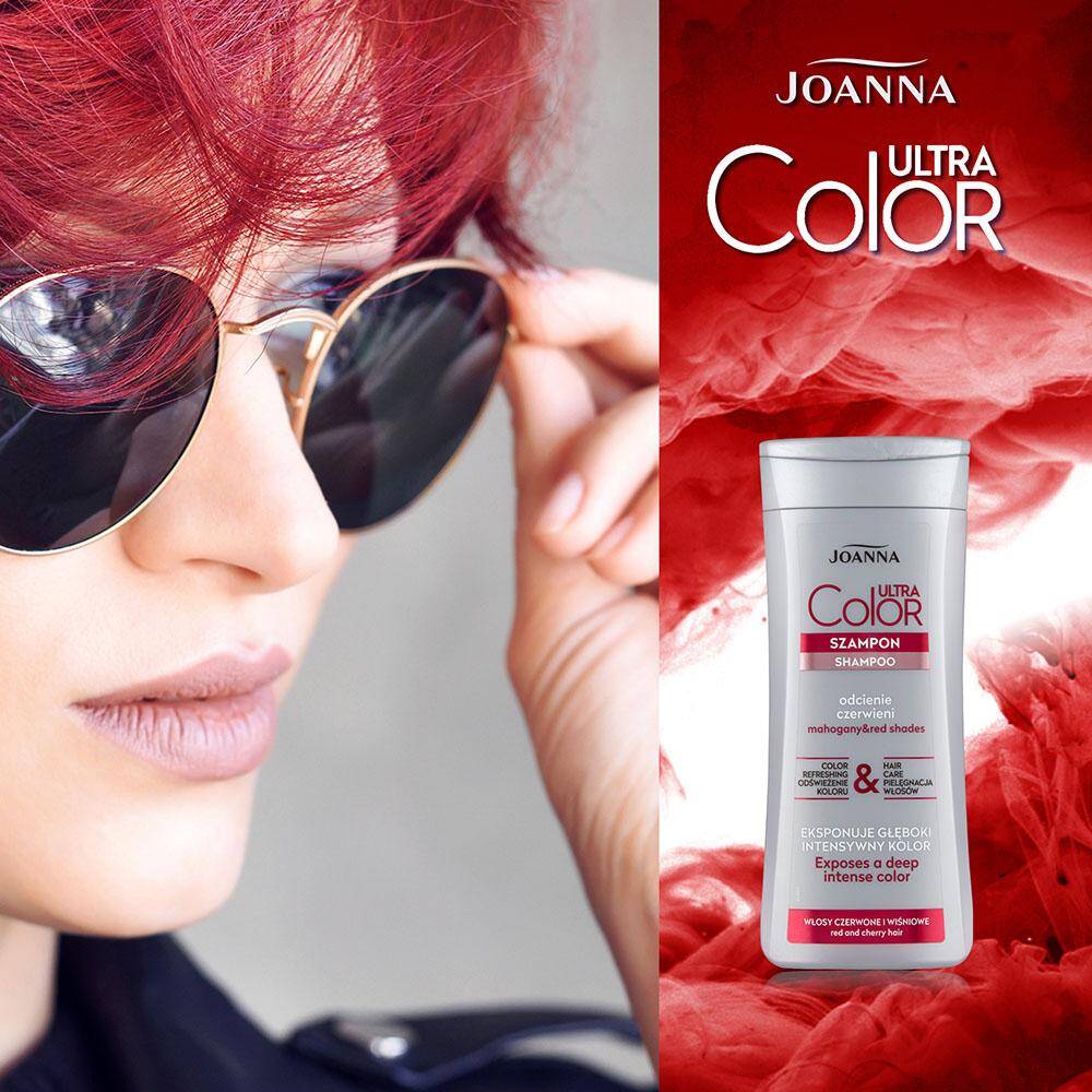 joanna ultra color system szampon czerwony