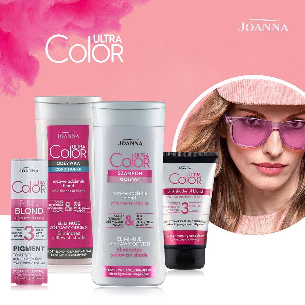 joanna ultra color system szampon różowy efekt