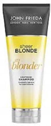 john frieda sheer blonde szampon rozświetlający włosy blond