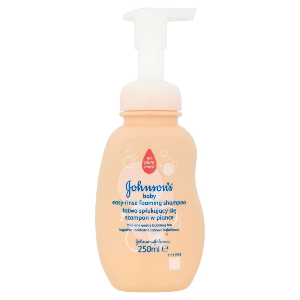 johnsons baby łatwo spłukujący się szampon w piance 250 ml