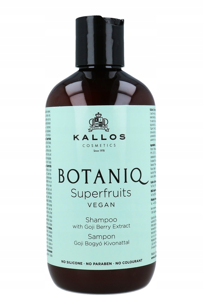 kallos botaniq superfruits odświeżający szampon do włosów 300ml