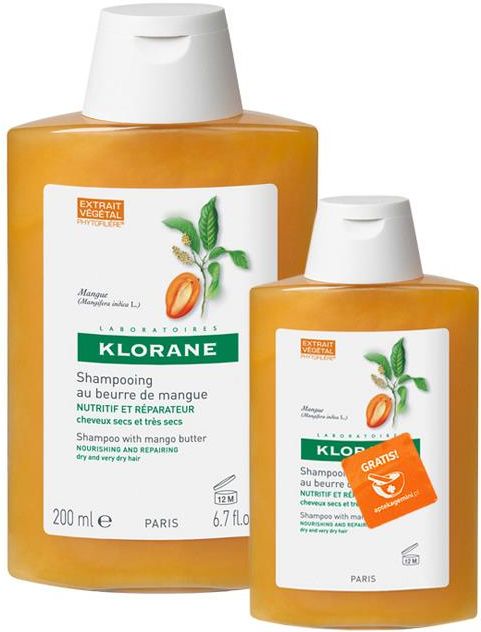 klorane szampon odżywczy na bazie wyciągu z mango 200 ml