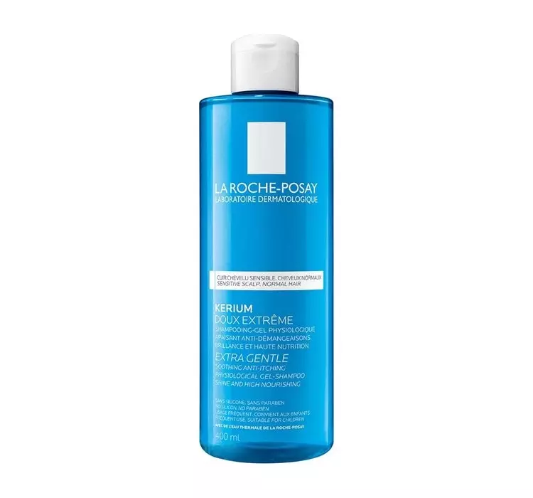 la roche-posay kerium szampon delikatny do wrażliwej skóry głowy 400ml