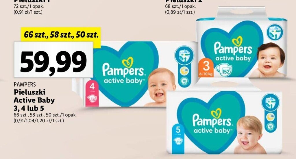 lidl pampers active baby 4