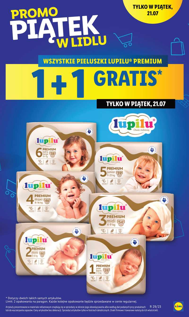 lidl pieluchy promocja